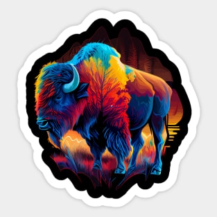 Bison Sticker